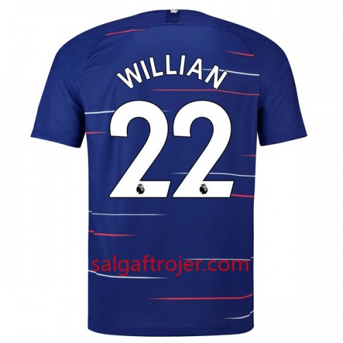 Chelsea Fodboldtrøjer Willian 22 Hjemmebanesæt 2018/19 Kort ærmer Chelsea Fodboldtrøjer Willian 22 Hjemmebanesæt 2018/19 Kort ærmer